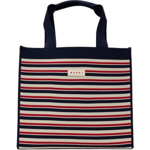 Marni Moyen cabas bleu marine et rouge - UNI - Publicité