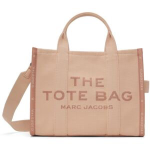 Marc Jacobs Moyen cabas 'The Tote Bag' rose à logo et texte en tissu jacquard - UNI - Publicité