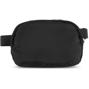 WY LIGHTING LEVEL Sac Ceinture Noir Mini Sac Banane Imperméable avec Sangle Réglable Sacs À Bandoulière Légers pour Les Voyages La Randonnée Le Jogging Le Cyclisme - Publicité