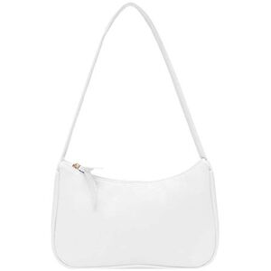 HAOXIU Sac à main rétro en cuir synthétique avec nœud pour femme Blanc Blanc, Taille unique - Publicité