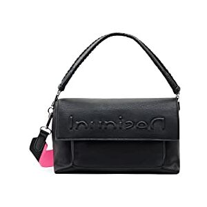 Desigual Sac Demi, Bag_Half Logo 23 Venecia 2000 Black Femmes, Noir, Einheitsgröße - Publicité