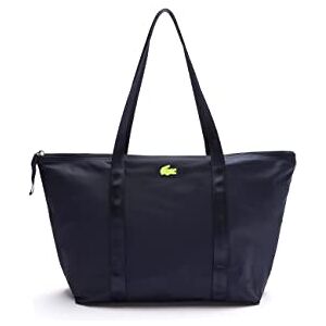 Lacoste Grand Sac Cabas Izzie Femme, Marine 166 Jaune Fluo, Taille unique - Publicité