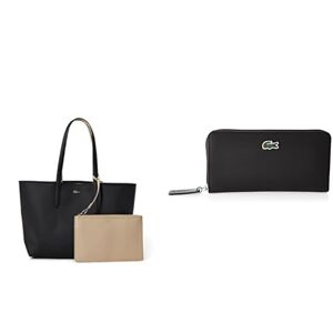 Lacoste Sac Cabas Réversible Anna Femme Noir Krema Portefeuille Concept Femme Noir - Publicité