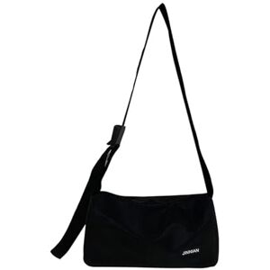 PORRASSO Sac à Bandoulière Femme Sac D'épaule Homme Casual Sac de Messager Nylon Sac à Main Crossbody Bag pour Voyage Usage Quotidien Noir - Publicité