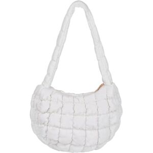 Fadcaer Sac fourre-tout matelassé pour femmes Sac fourre-tout léger de grande capacité Sacs à bandoulière pour femmes Filles Voyage (blanc) - Publicité