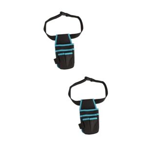 UKCOCO 2 Pièces sac de rangement d'électricien à la taille sacoche outils sac à outils clef clé ceinture porte outil se réconcilier ceinture à outils ongle sac banane homme Boîte à outils - Publicité