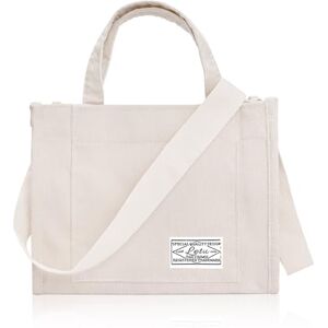 Larcenciel Sac Fourre Tout Femme en Velours Côtelé, Décontracté Sac à Main Femme Bandoulière Réglable, Sac Bandoulière Multifonctionnel et Mode pour Travail, Étude, Voyage, Shopping, 22x25x6CM(Beige) - Publicité