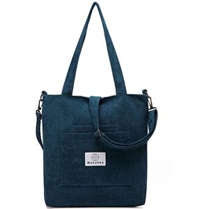 Makukke Sac à Bandoulière Femme Sac à Bandoulière en Velours Côtelé Sac à Main Femme, Sac à Main Shopper Femme pour Bureau école Shopping Voyage - Publicité