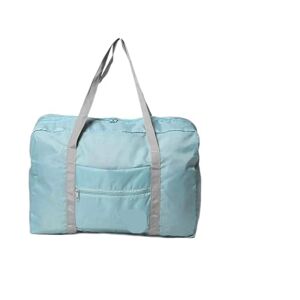 SSWERWEQ Sacoche Ordinateur Foldable Travel Bag Handbags Luggage Bag Large Capacity Traveler Accessories Waterproof Duffle Tote Bag (Color : Blue) - Publicité