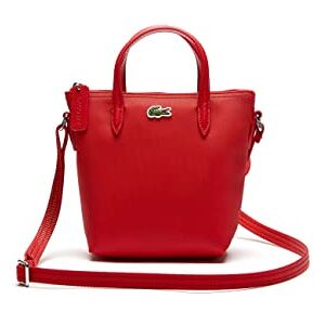 Lacoste Mini Sac Cabas L.12.12 Concept Femme, Haut Rouge, Taille unique - Publicité