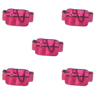 Geardeangloow Lot de 5 pochettes d'infirmière Sac banane Tablier Sac banane utilitaire Pochette pour outils d'infirmière Rose rouge 15,5 x 23 cm - Publicité