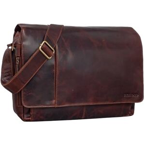 STILORD 'Elias' Sacoche homme cuir Vintage Sac Bandoulière Homme Design Sac en cuir Ordinateur Portable 15,6 Pouces Besace en Cuir, Couleur:marseille marron - Publicité