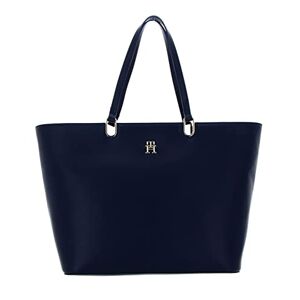 Tommy Hilfiger Cabas Femme Sac TH Timeless Med Tote Fermeture Éclair, Bleu (Space Blue), Taille Unique - Publicité