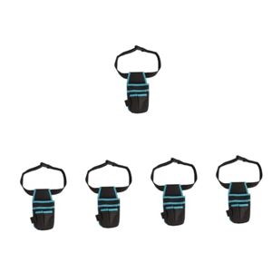 UKCOCO 5 Pièces sac de rangement d'électricien à la taille sacoche outils sac à outils ceinture porte outil Polyvalent Boîte à outils ongle ceinture à outils homme sac banane Tissu Oxford - Publicité