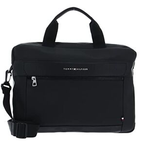 Tommy Hilfiger Sacoche Ordinateur Homme TH Casual Slim Computer Bag 15 Pouces, Noir (Black), Taille Unique - Publicité
