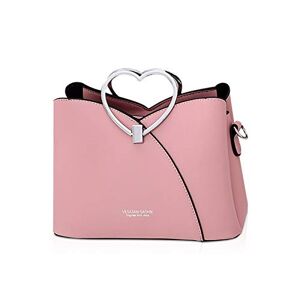 NICOLE & DORIS Sac à Main pour Femmes Sac à Poignée Supérieure Sac de Messager en Cuir PU Sac à Bandoulière de Mode Sac Cabas Mignon Rose - Publicité