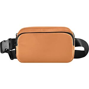 Emelivor Sac banane gris foncé pour homme et femme Sac à bandoulière étanche Sac à main tendance, Orange 08 - Publicité