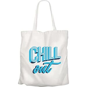 Fabulous Grand Sac Shopping Plage Etudiant Chill Out Typographie Retro 90's Message Texte - Publicité