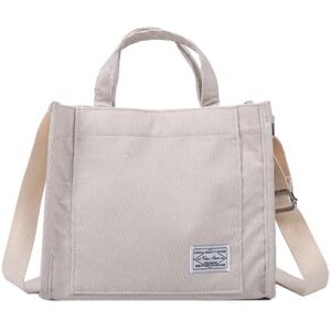 HSAJS Sac à Bandoulière Femme en Velours Côtelé Tote Bag Sac Cabas Sac Ordinateur Sac à Main Porte-Document Grande Capacité Cartable pour Affaires Travail - Publicité