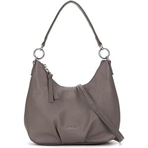 David Jones Sac à Main Bandoulière Porté Epaule Femme Sac Banane Simili Cuir PU Porté Croisé Travers Besace Anse Poignée Sacoche Souple Ville Mode Tendance Elegant Gris Taupe - Publicité