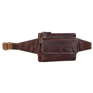 STILORD 'Atlanta' Vintage Sacoche Ceinture Cuir Sac Banane Ceinture Réglable Poche Ventrale idéal pour Sport Voyages Pochette pour Homme Femme, Couleur:Cognac Marron foncé - Publicité