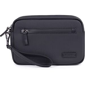 Hexagona Paris Pochette dragonne pour Homme Collection Legend Noir en Synthétique Sacoche Homme porté Main Vide Poches Pochette Sac porté Main L : 24 x h : 16 x P : 6 cm - Publicité