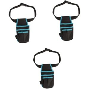 UKCOCO 3 Pièces sac de rangement d'électricien à la taille sacoche outils sac à outils ceinture porte outil Polyvalent ceinture à outils ongle sac banane homme Boîte à outils Tissu Oxford - Publicité