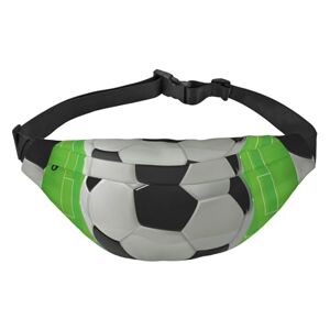 GIMMAV Sac banane pour homme et femme Motif terrain de football Pour la course à pied, la randonnée, le sport, multicolore, One Size - Publicité