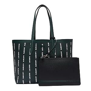 Lacoste WOMEN SHOPPING BAG-NF4472AS, Sinople farine noir, Taille unique - Publicité