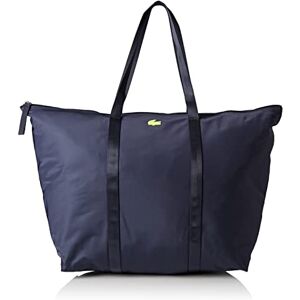 Lacoste Sac Cabas Izzie Femme, Marine 166 Jaune Fluo, Taille unique - Publicité