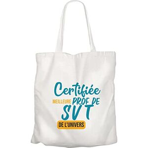 Fabulous Grand Sac Shopping Plage Etudiant Certifiée meilleure prof de SVT de l'univers Professeur College - Publicité