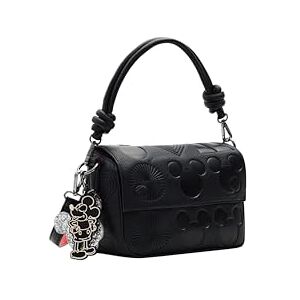 Desigual Bols_All Mickey Phuket Mi, Sac à Main en polyuréthane Femme, Noir, Einheitsgröße - Publicité