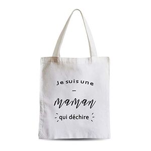 Fabulous Grand Sac Shopping Plage Etudiant Je Suis Une Maman Qui Dechire Mere Famille - Publicité