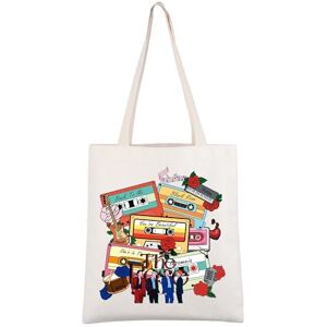 AKTAP Kpop Group Merch The Rose Album Tote Bag K-Pop Boy Group Gift The Rose Character Sac à bandoulière K-Pop Music Lover Cadeau, Cabas Album Rose, 6*5INCHES - Publicité