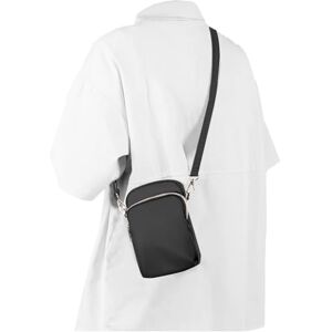 BOXSAM Sacoche Banane Homme, Sac Bandouliere Petit Pochette de Randonnée Ceinture Pochette Telephone Portable, Sac de Taille Portefeuille Epaule. Noir - Publicité