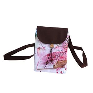 CALLARON 1 Pc Sac de téléphone en Toile Portefeuille Simple Petits Sacs à Main pour Femmes bandoulière Sac bandoulière Sac à Main Femme Sac d'épaule Porte-Monnaie Cartable Femme Messager - Publicité