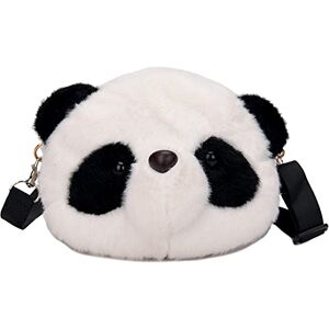 Stakee Mignon Sac de Messager en Peluche Panda Sac à Main Dessin animé Animal Sac à bandoulière Panda Porte-Monnaie bandoulière - Publicité