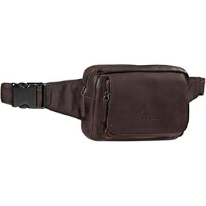 STILORD 'Boston' Vintage Sacoche Banane en Cuir Ceinture Réglable Poche Ventrale Sac Banane idéal Sport Voyages Quotidien Durable pour Homme Femme, Couleur:Marron foncé pâle - Publicité