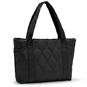 BOXSAM Sac a Main Femme Sac Fourre-Tout Imperméable pour Femme Sac a Cabas Tote Bag Grande Capacité pour École, Travail, Shopping, Party, Voyage. Noir - Publicité