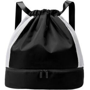 ZYZDFC Sac de Gym Sac De Fitness À Séparation Humide Et Sèche, Sac De Plage, Sac De Yoga De Sport, Sac À Dos Léger Portable Sac de Gym (Color : Black, Size : A) - Publicité