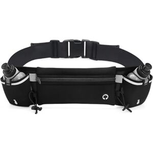 Skday Sac Banane Homme,Ceinture Running Femme Sac de Course for Femmes, Sac de Ceinture, Sac Banane de Sport for Hommes, Sac for téléphone Portable, Gym, Course à Pied, Jogging, Cyclisme (Color : Black-Bot - Publicité