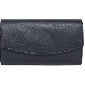 Hexagona Pochette de soirée Compatible téléphone portable Pour Femme Collection Confort Marine En cuir - Publicité