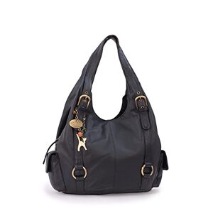 Tigi Collection Handbags Cuir Véritable Sac à Main/Sac porté épaule Femme  Noir - Publicité
