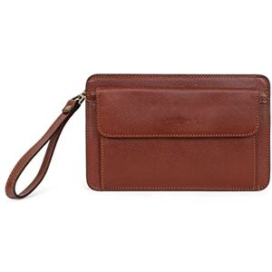 Hexagona Pochette dragonne Compatible téléphone portable Pour Homme Collection République Marron En cuir - Publicité