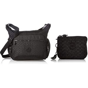 Kipling Gabbie, Sacs à bandoulière Femme, Signature EMB, Taille Unique + Women's Creativity S Pochettes - Publicité