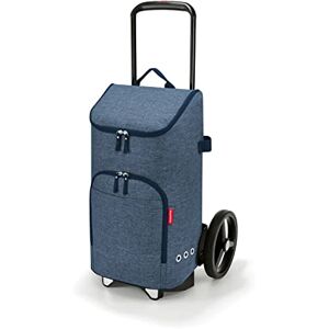 reisenthel citycruiser Bag Twist Blue Support de Chariot pour Le citycruiser et Diable de Transport Pliable en Un avec Plaque de Fond Stable et Une capacité de Charge de 20 kg, Couleur:Twist Blue - Publicité