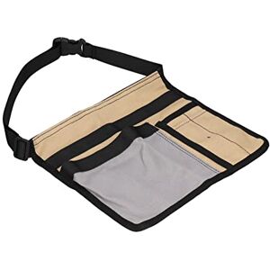 Ghzste Sac banane à outils léger multi-poches en tissu Oxford pour jardin, escalade, extérieur (gris + kaki) - Publicité