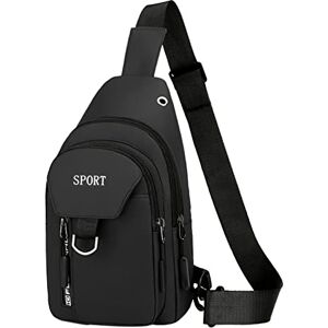 ZEZKT Homme Sacs à Bandoulière avec Chargement USB Sac Pour Bandoulière Pochette Mini Cartable Besace pour Les Loisirs Vacances Excursion Marche Sac à Main pour Voyage Randonnée et Sports D'extérieur - Publicité