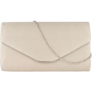 Meliyya Pochette en velours pour femme Sac de soirée Sac de mariage élégant Sac à bandoulière Petit sac à bandoulière, 07720 beige foncé, 22*5*11,5cm - Publicité