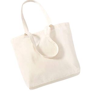 Westford Mill Organic Cotton Shopper Sac de shopping en coton biologique Couleur naturelle 35 x 32 x 12 cm - Publicité